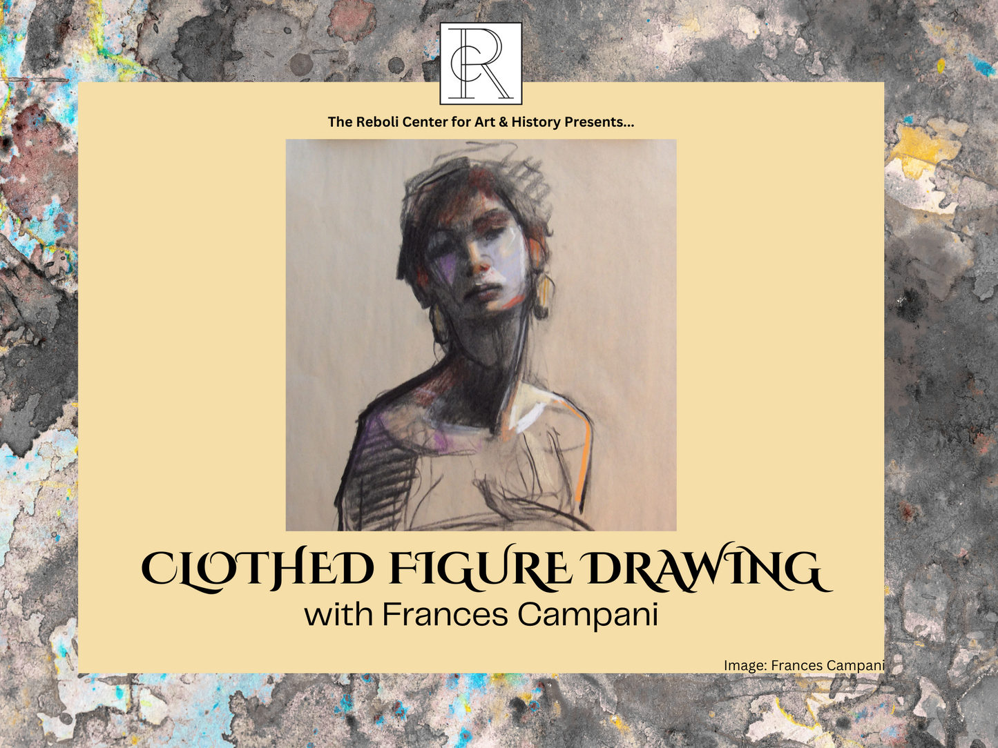 Figure Drawing with Frances Campani (Clothed) | Weds, Oct 1st, 2025 | 6pm - 8:30pm