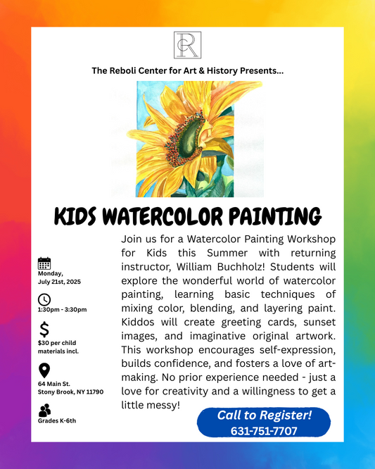 Watercolor Painting Workshop for Kids with Bill Buchholz on 7/21/25