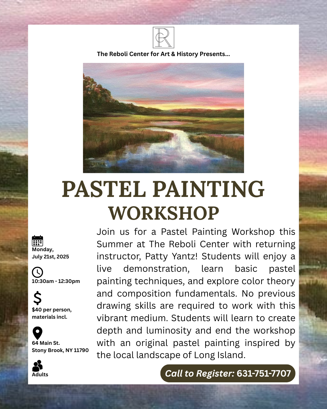 Pastel Painting Workshop with Patty Yantz 7/21/25