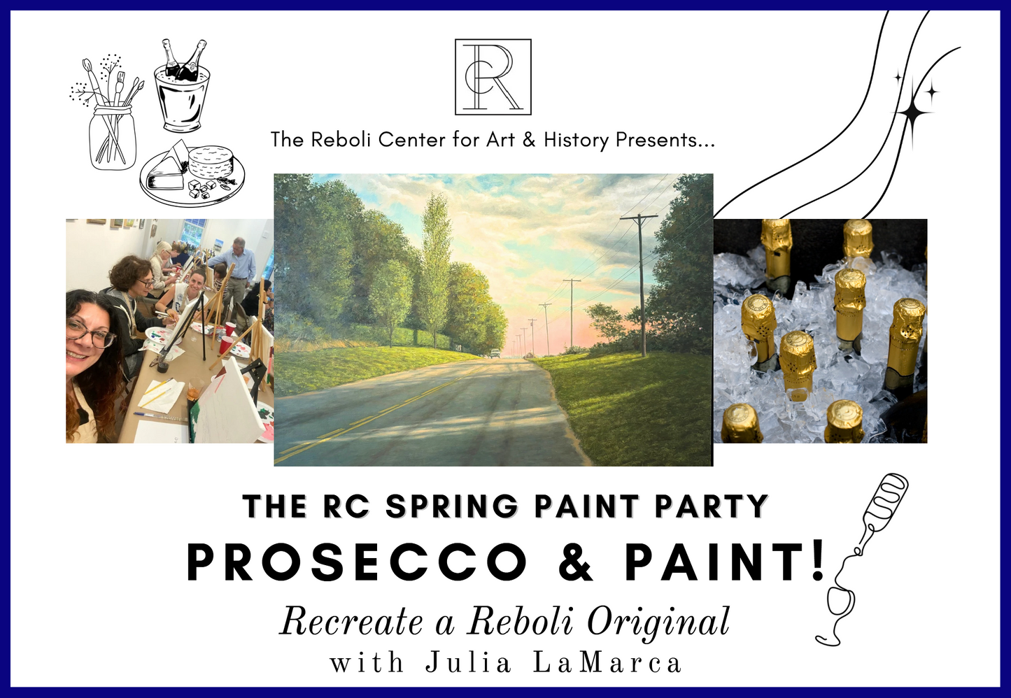 Spring Prosecco and Paint Party | Thurs, May 7th, 2026 | 6:30pm - 9:00pm