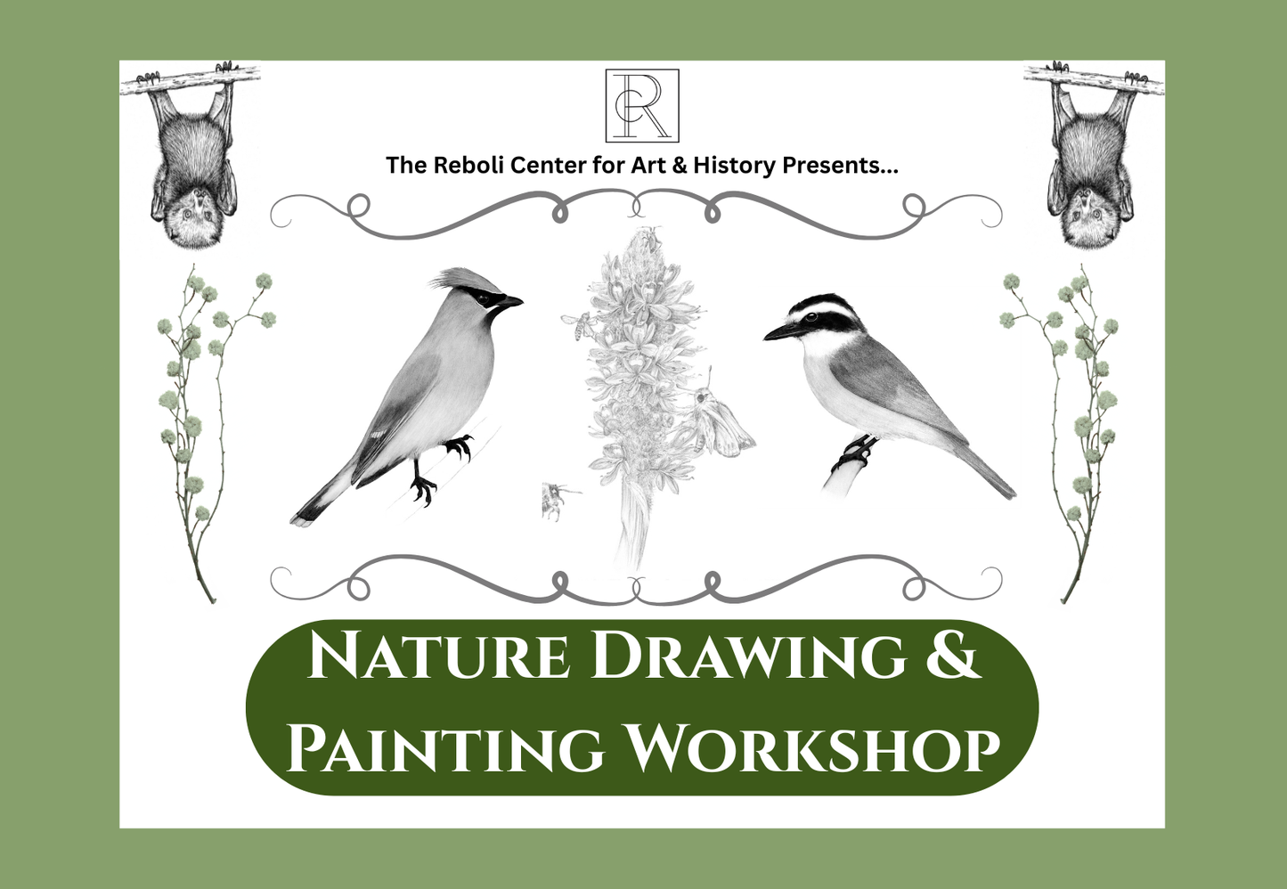 Nature Drawing Workshop with Luci and Steve Betti-Nash | Sept 27th |9:30am-12:30pm