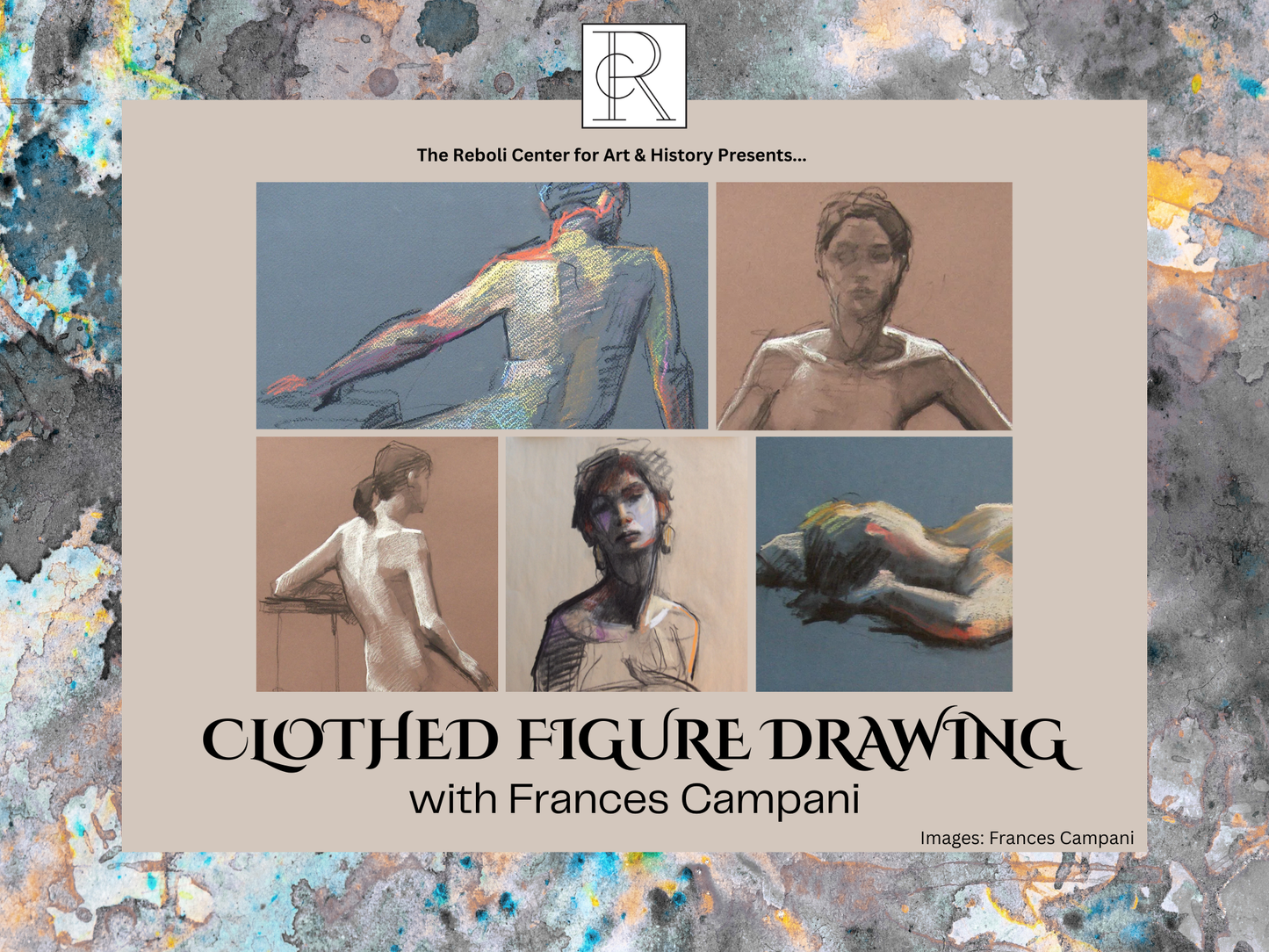 Figure Drawing Workshop with Frances Campani  | Thursday April 9th, 2026 | 6pm - 8:30pm